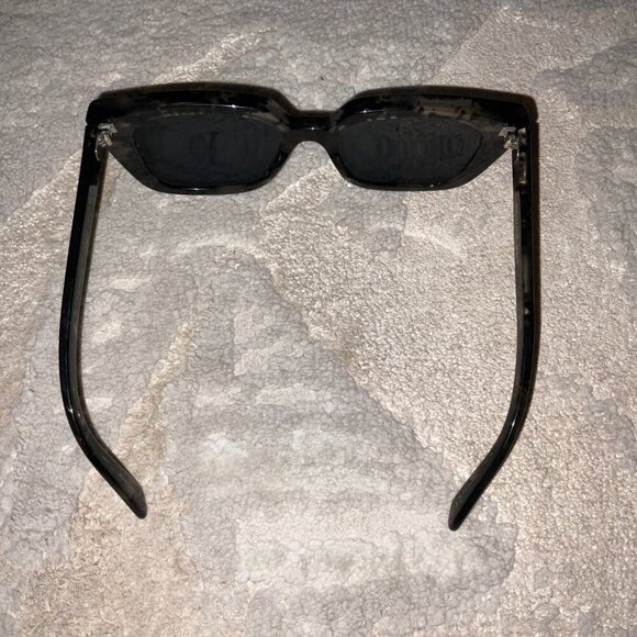 CHRISTIAN DIOR DIORMIDNIGHT S1I 29C0 BLACK MARBLE/BLUE LENS SUNGLASSES 53-18 - Picture 5 of 12